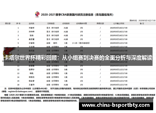 卡塔尔世界杯精彩回顾：从小组赛到决赛的全面分析与深度解读