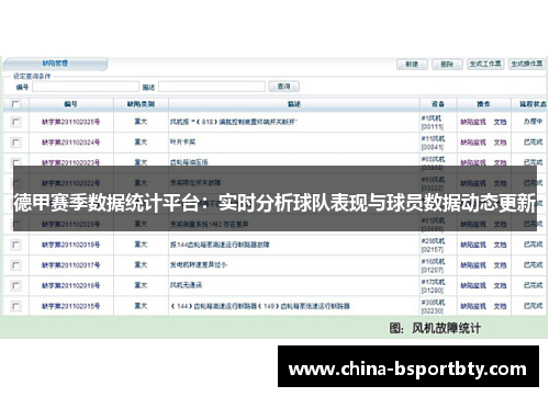 德甲赛季数据统计平台：实时分析球队表现与球员数据动态更新